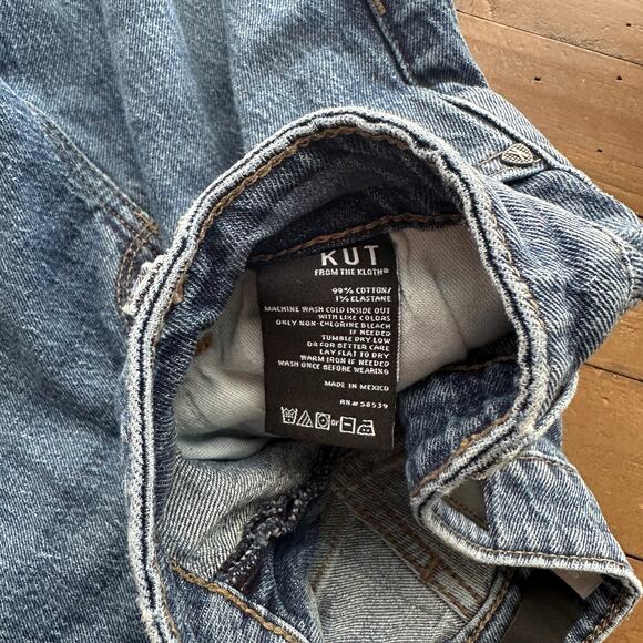 Kut from The Kloth Cut Off Jean Shorts Size 10 - Picture 4 of 4